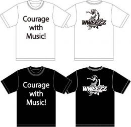 「WWEEZZ」　Courage with Music!Tシャツ