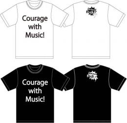 「ラップオバケ」　Courage with Music!Tシャツ