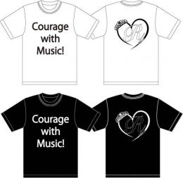 「田内瑠乃」　Courage with Music!Tシャツ